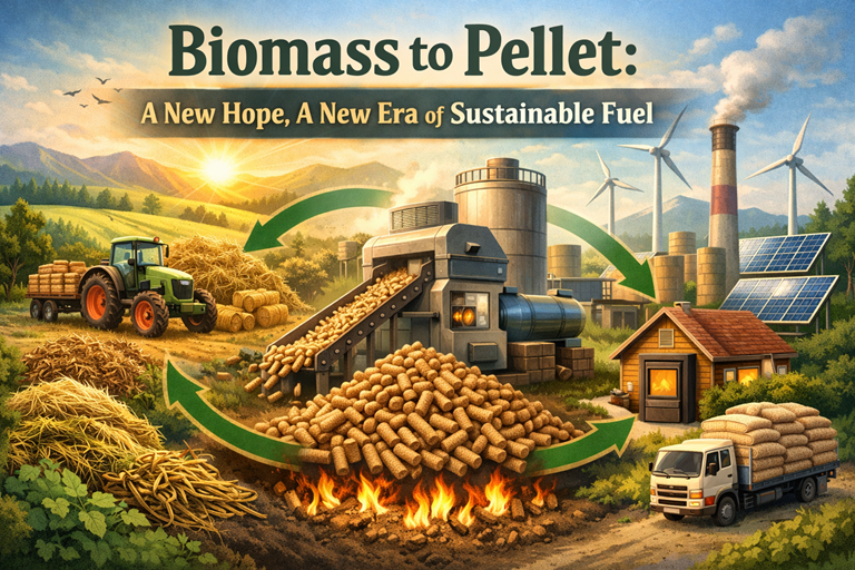 🌾 Biomass to Pellet: A New Hope, A New Era of Sustainable Fuel